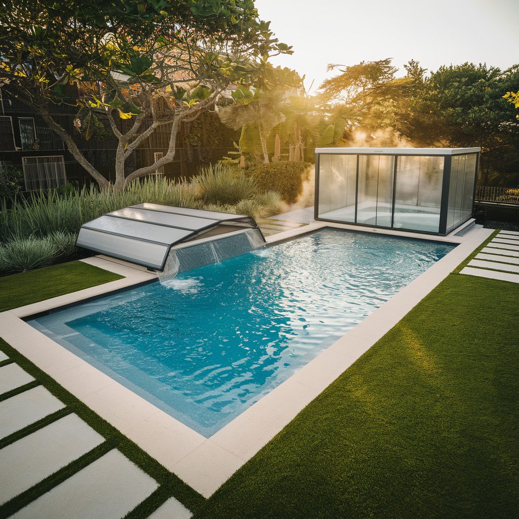 Piscine moderne et &eacute;co-responsable
