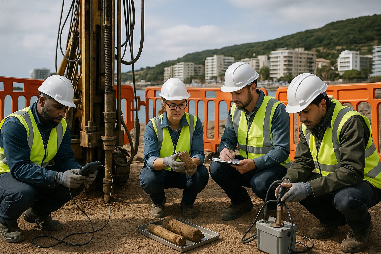 Groupe Géotec - Équipe sur le terrain